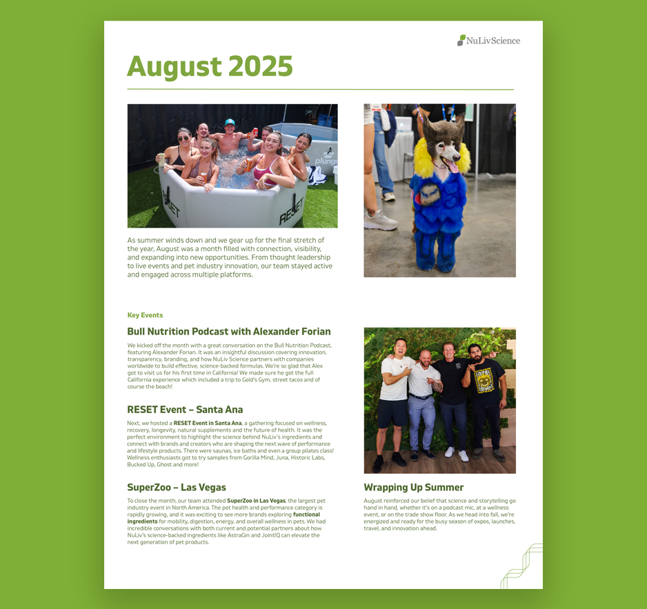 August 2025 Newsletter